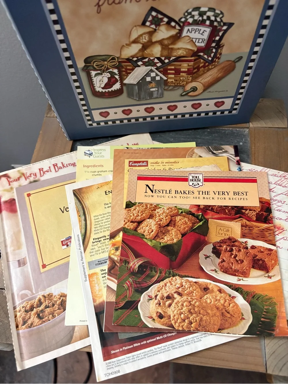 Vintage 2002 Laurie Korsgaden Recipes from the Heart Binder Cottagecore Country